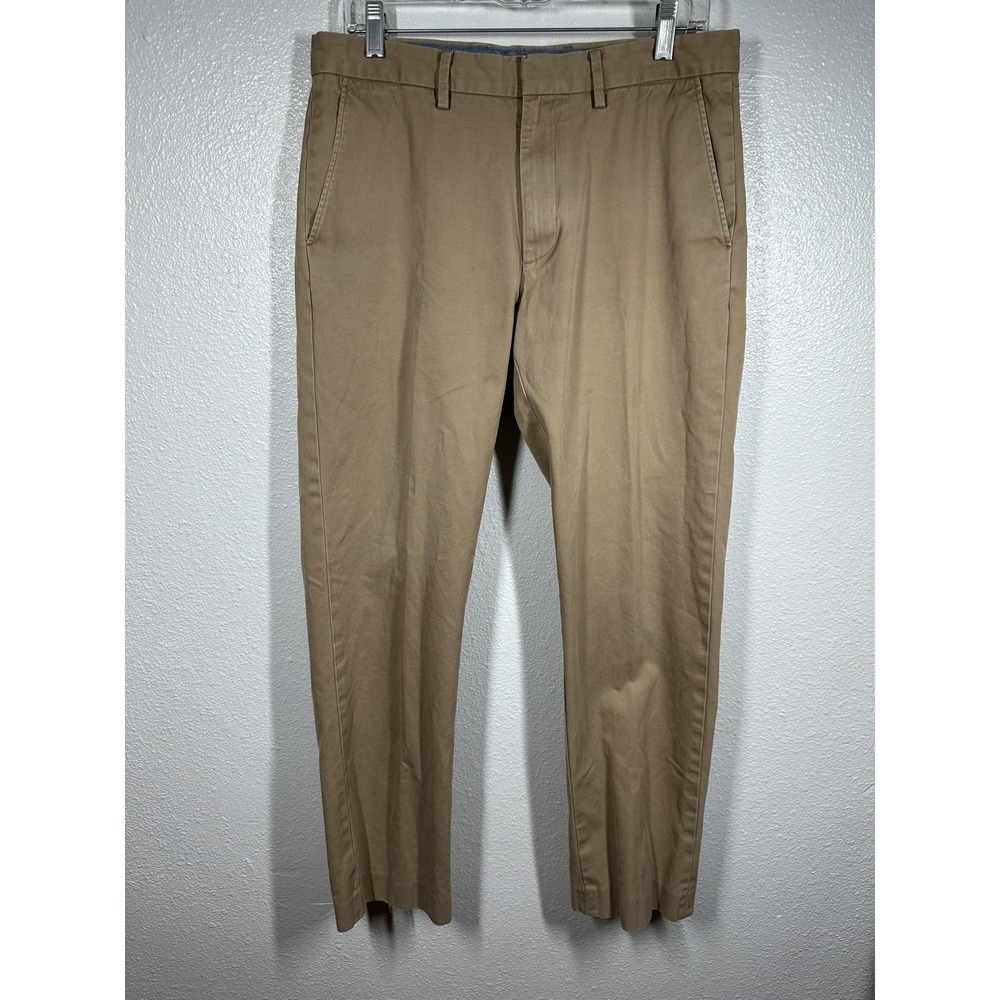 J Crew Bowery Pants Mens 32x32 Khaki Slim‎ Fit Dress Chino Business Casual
